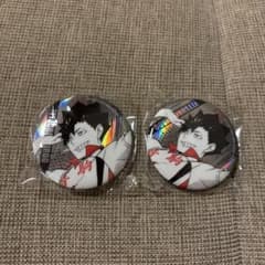 ハイキュー 黒尾鉄朗 缶バッジ ガチャガチャのサムネイル