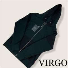 VIRGO   ヴァルゴ　パーカー　ブラック　ジップアップ　ニット　切り替えのサムネイル