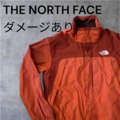 THE NORTH FACE オレンジ マウンテンジャケット ダメージあり