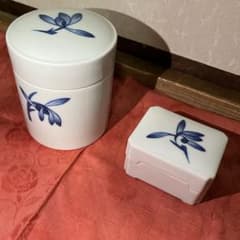 煎茶道具 平安春峰 蘭 茶巾入れ 巾盒 巾筒 茶巾筒 納汚 滓盂