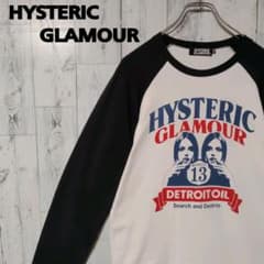 【即完売】ヒステリックグラマー♡ラグランスリーブ　ビックロゴ長袖Tシャツ　a7 即完売】ヒステリックグラマー♡ラグランスリーブ ビックロゴ長袖T