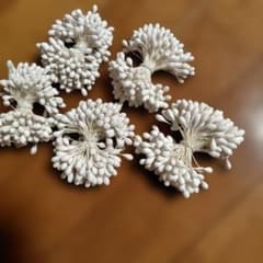 アートフラワー用ペップ 5束セット ホワイト(ライラックペップ) - メルカリ
