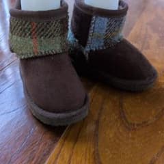 Harris Tweed ハリスツイード ムートンブーツ ブラウンのサムネイル