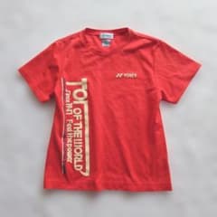 【ヨネックス】Tシャツ 半袖 M バドミントン 赤 トレーニングシャツ スポーツ