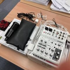 ミキサーYAMAHA AG-06、マイク、配信セット機材のサムネイル
