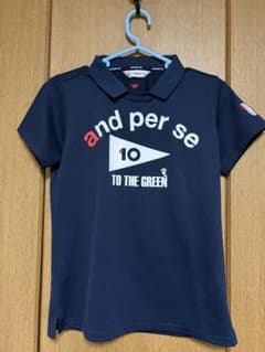 and per se 半袖ポロシャツ ネイビーのサムネイル