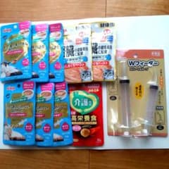 猫用介護食ウェットフード 9袋セット Wフィーダー付きのサムネイル