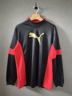 PUMA プーマ 長袖 トレーニングウェア 黒 赤 Lのサムネイル
