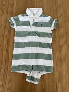 ⭐︎Ralph Lauren ⭐︎キッズ ボーダー ロンパース 7Mのサムネイル