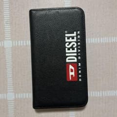 DIESEL 手帳型iPhoneケース ブラックのサムネイル
