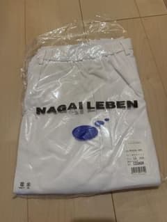 新品　NAGAI LEBEN ホワイト パンツ LLサイズ　ズボン　看護師のサムネイル