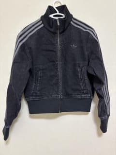 adidas デニムジャケット トラックジャケット ブラックのサムネイル