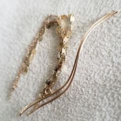 フラワー♡エクレア【ジュエルクローゼット】K10チェーンピアス 