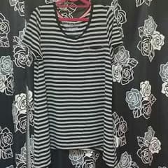 大きいサイズ*ボーダーＴシャツのサムネイル