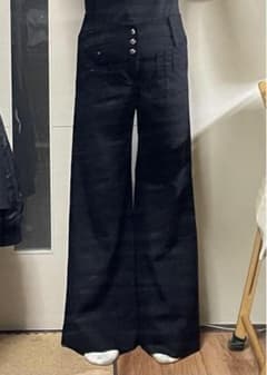 y2k wide stripe flare pantsのサムネイル