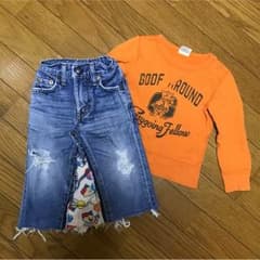 size95 F.OKIDS EDWIN トレーナーロングスカートセットのサムネイル