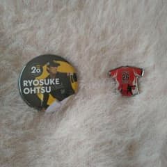 ☆新品未使用☆福岡ソフトバンクホークス 大津亮介 缶バッジ 若鷹