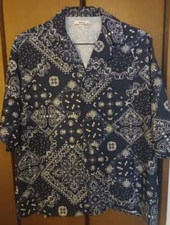 オーバーシャツ ビッグシルエット 総柄 開襟 半袖 アロハ シャツ 夏服のサムネイル
