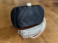 CHANEL ヴィンテージシャネル サテンクラッチパールクリスタル タッセル付 m19563449448_1.jpg?1731420552