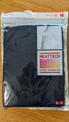 【新品】  ヒートテックUネックT（8分袖）ネイビーのサムネイル