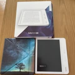 楽天Kobo libra H2O ホワイト(白) 及び専用カバーのサムネイル