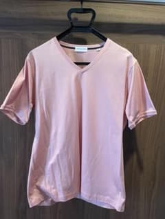 【TOMORROWLAND/新品未使用/正規品】ピンク　Vネック Tシャツ　Mのサムネイル