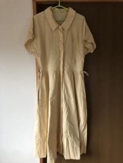 ワンピース イエローワンピース ロングスカート ワンピ 古着 ヴィンテージのサムネイル