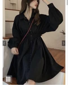 【定価60%OFF】シャーリングシャツワンピース《GRL》のサムネイル