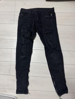 mnml ダメージ加工 デニムパンツ ブラック 31 mnml ダメージ加工 デニムパンツ ブラック 29インチ - メルカリ