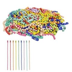【50本入り】ボールチェーン チェーン キーホルダー 紐 ;L09532;のサムネイル