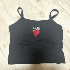 MOBB. タンクトップ ブラック 刺繍 ハートのサムネイル