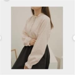 moi tytto ふわくしゅおめかしブラウス ドットのサムネイル