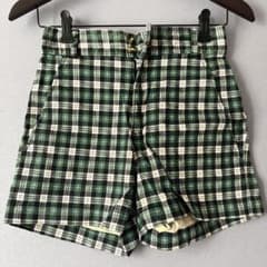 【rivet & surge】ショートパンツ【グリーンチェック】のサムネイル