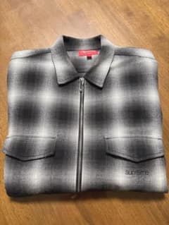 Supreme Shadow Plaid Flannel ZipUp Shirtのサムネイル