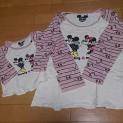 momo様 Disney　ミッキー　ミニー　親子ペア　ロンT　Tシャツのサムネイル