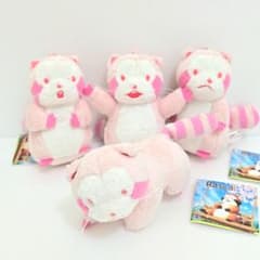 あらいぐまラスカル 桜色マスコット ぬいぐるみ ボールチェーン付き 4
