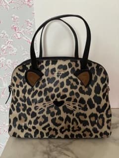 Kate Spade ヒョウ柄 猫耳 ハンドバッグ | Mercari