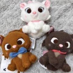 ディズニー　おしゃれキャット　赤いほっぺ　ぬいぐるみ　3種セット