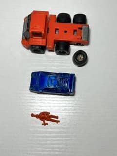 ミニカー 2台セット フィギュア付き レトロ [当時物]のサムネイル