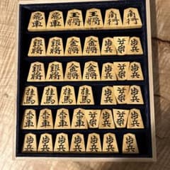将棋駒 水無瀬書 梢月作 薩摩黄楊 孔雀杢 彫埋 - メルカリ