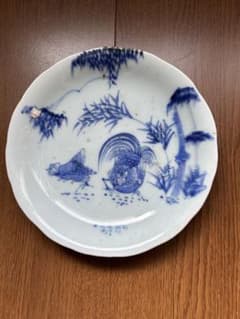 江戸後期〜明治期染付八角大皿山水図古伊万里様式幅31.5cm | Buyee日本