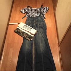 セシルマクビー☆デニムロングスカートのサムネイル
