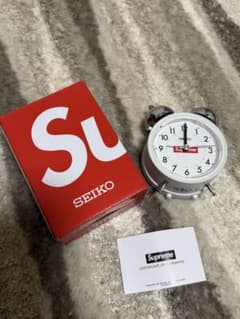 Supreme Seiko Alarm Clock White 目覚まし時計 - メルカリ