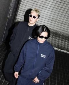 【いろはすさん専用】student apathy ナイロンパンツ　ブラック　Lのサムネイル