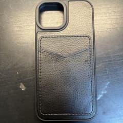 iPhone 15用 カードポケット付きケース ブラックのサムネイル