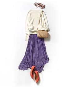ROPE アシンメトリープリーツスカートのサムネイル