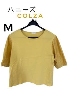 ハニーズCOLZA イエロー 五分袖 M