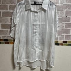 レディース大きいサイズ 3XL（4L）　透け感ブラウス半袖のサムネイル