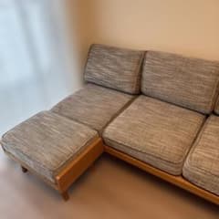 最終価格 1/5まで UNICO ソファ 3人掛け（オットマン付） - メルカリ