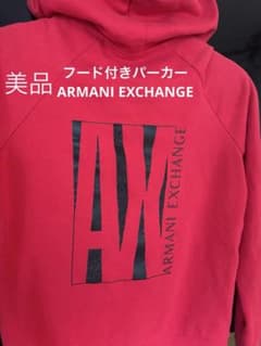 アルマーニエクスチェンジ レッド パーカー - メルカリ